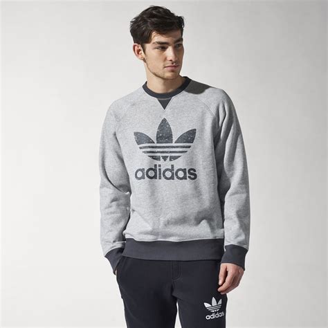 adidas sweatshirt grau weiß schwarz|Graue Sweatshirts .